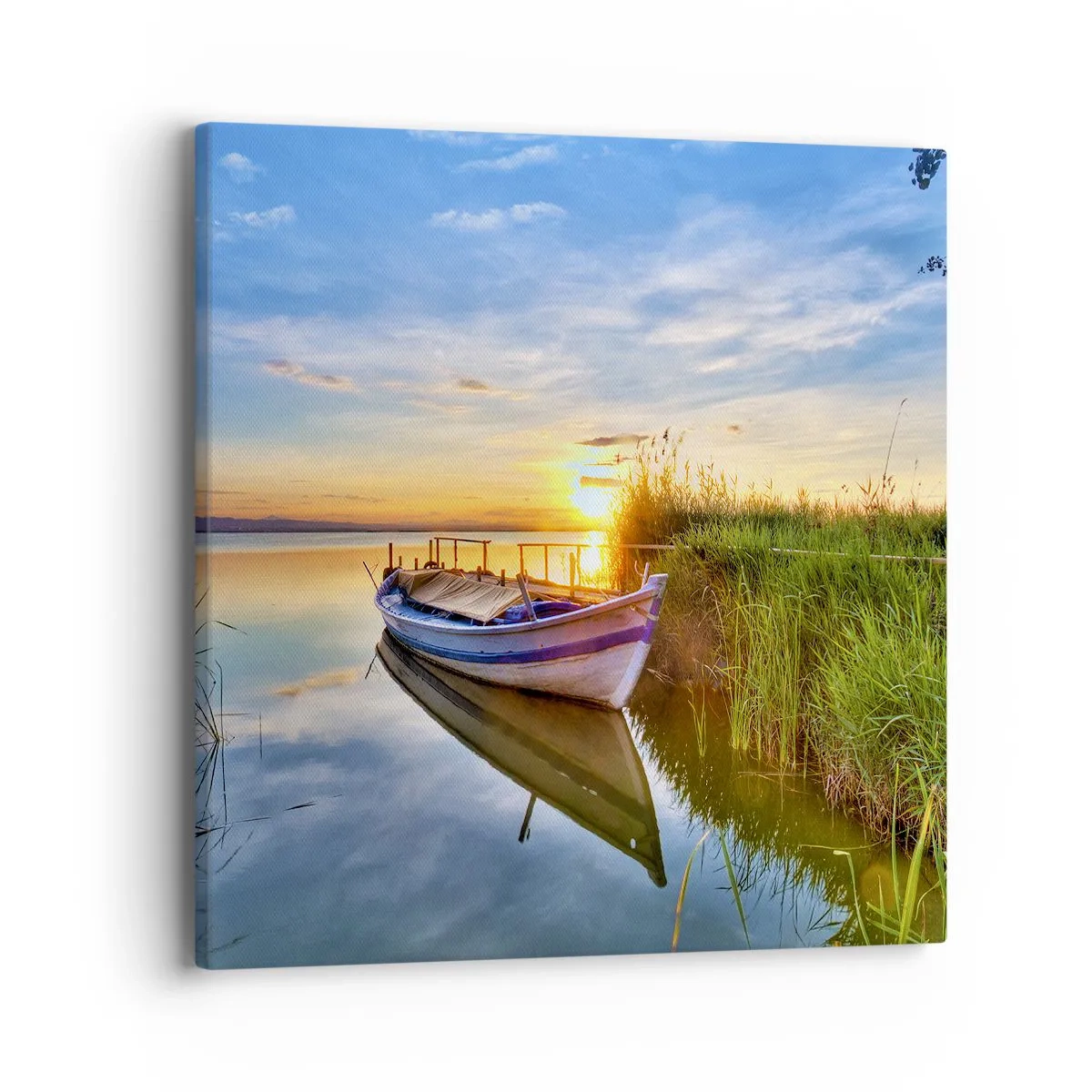 Impression sur toile - Image sur toile - La crique où les rêves deviennent réalité - 40x40 cm