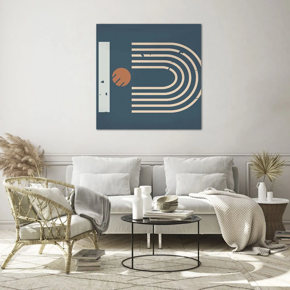 Impression sur verre - Image sur verre - Géométrie sur la grenade - 60x60 cm