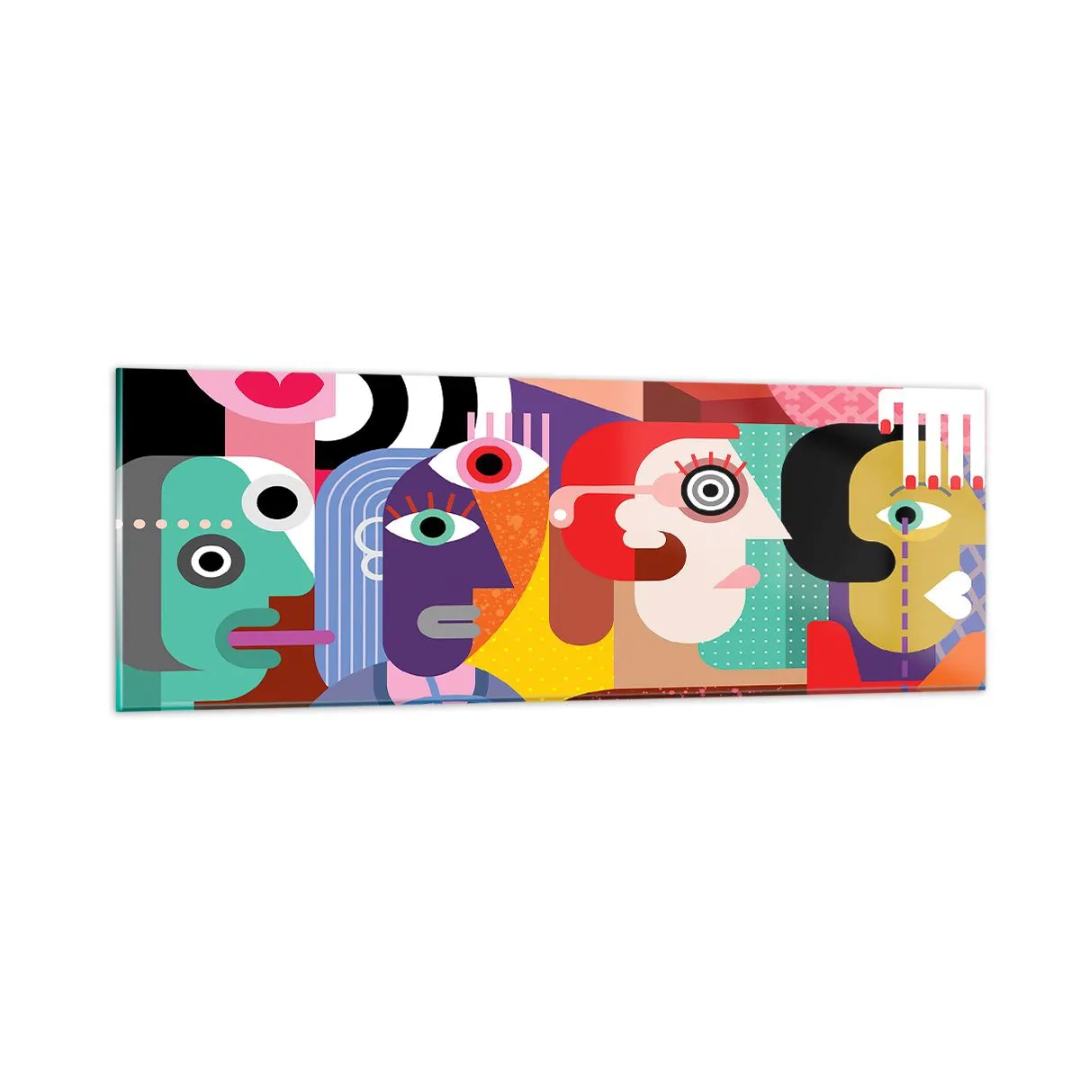 Impression sur verre - Image sur verre - Nous par M. Picasso - 90x30 cm