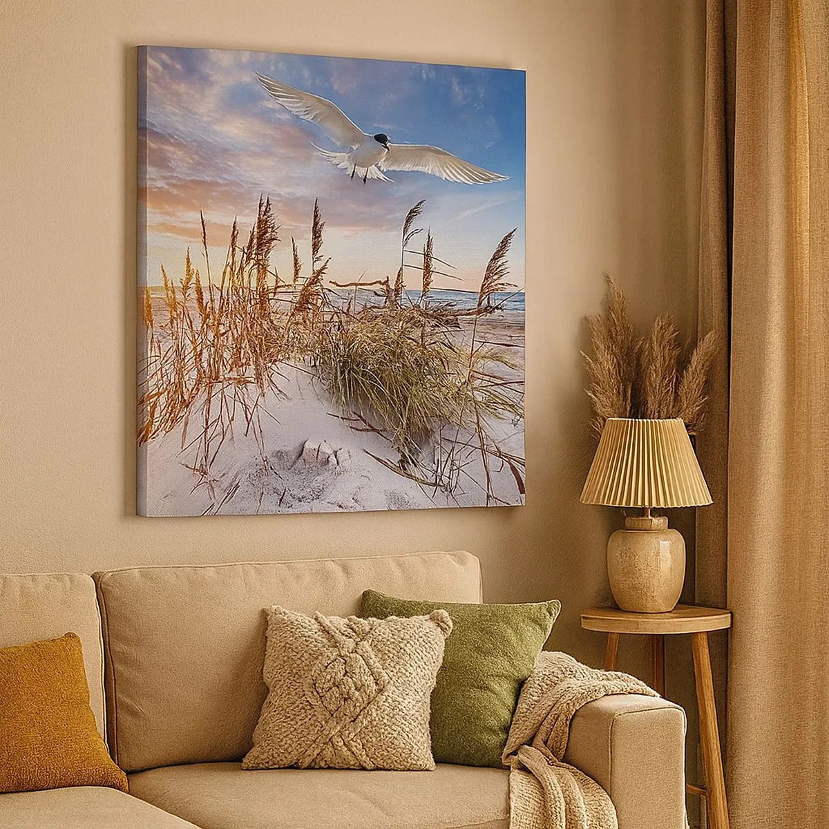 Impression sur toile - Image sur toile - Vent de mer - 30x30 cm