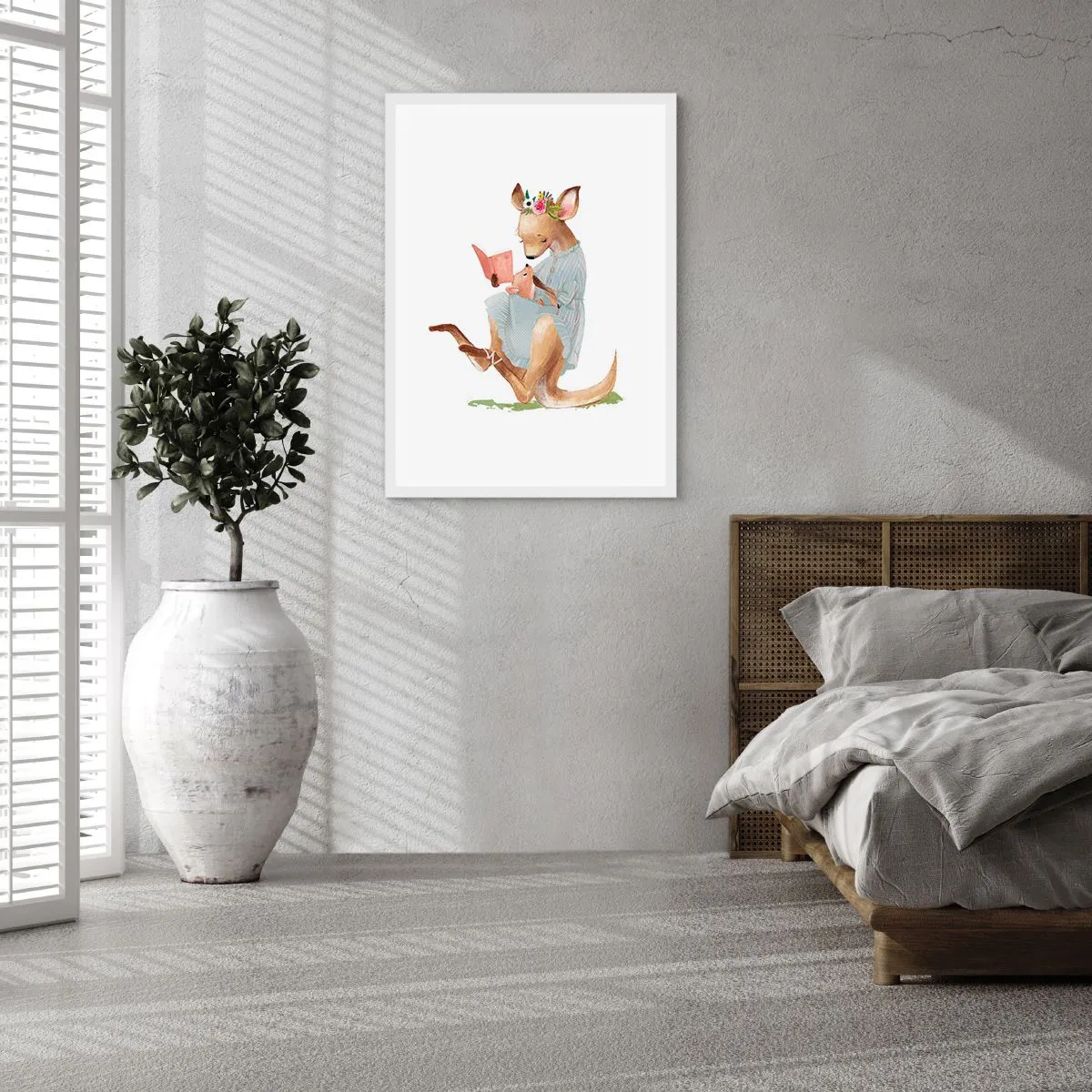 Affiche dans un cadre blanc - Poster - Lis-moi maman - 30x40 cm