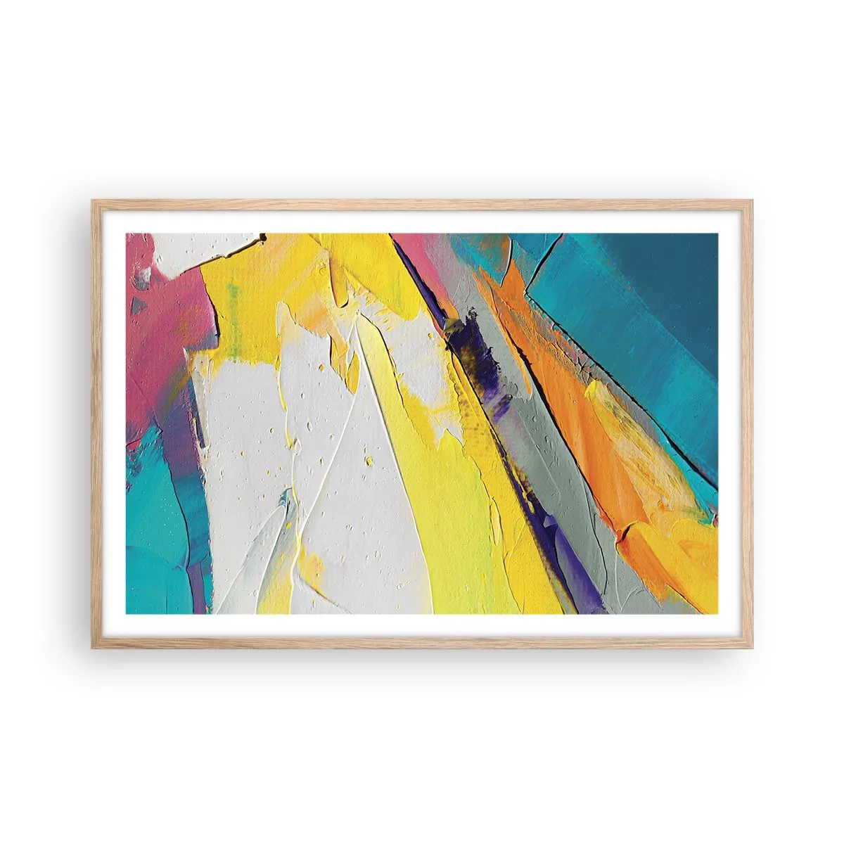 Affiche dans un chêne clair - Poster - Anatomie du monde - 91x61 cm