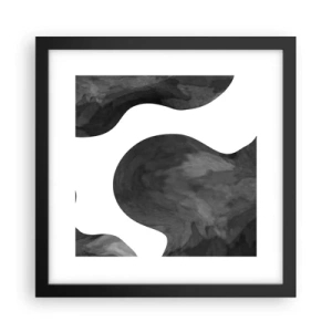 Affiche dans un cadre noir - Poster - La route du lait - 30x30 cm