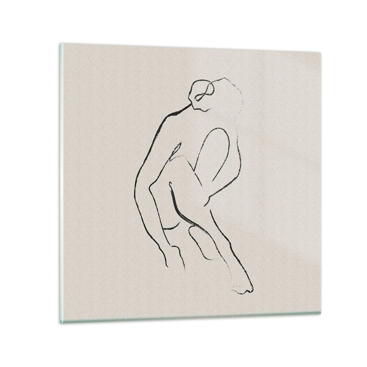 Impression sur verre - Image sur verre - Croquis intime - 60x60 cm