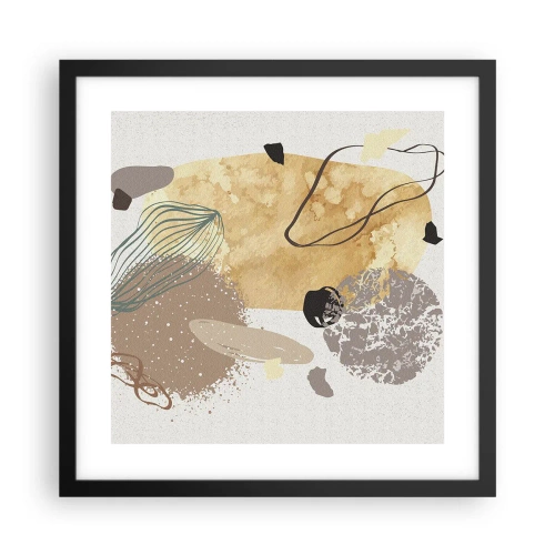 Affiche dans un cadre noir - Poster - Plumcologie appliquée - 40x40 cm