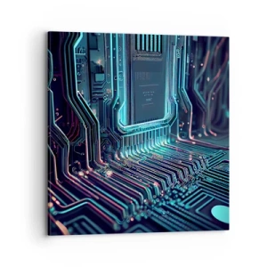 Impression sur toile - Image sur toile - Je pense comme ça… - 70x70 cm