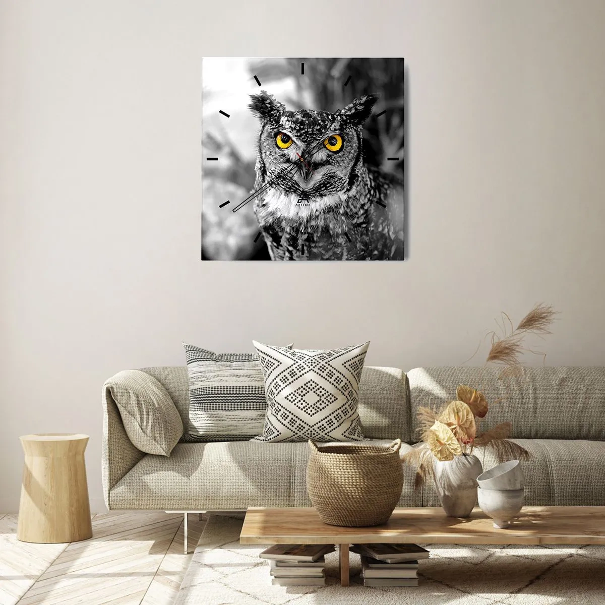 Horloge murale - Pendule murale - Rien ne se cachera - 30x30 cm