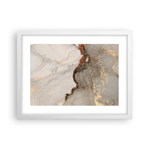 Affiche dans un cadre blanc - Poster - Aux frontières des couleurs - 40x30 cm