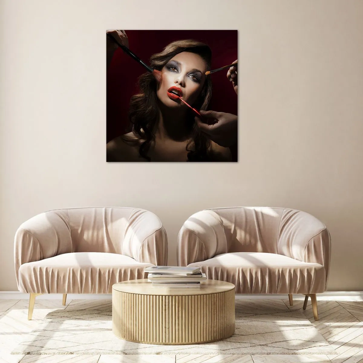 Impression sur verre - Image sur verre - Belle rêveuse - 40x40 cm