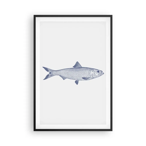 Affiche dans un cadre noir - Poster - Salutations des mers du nord - 61x91 cm