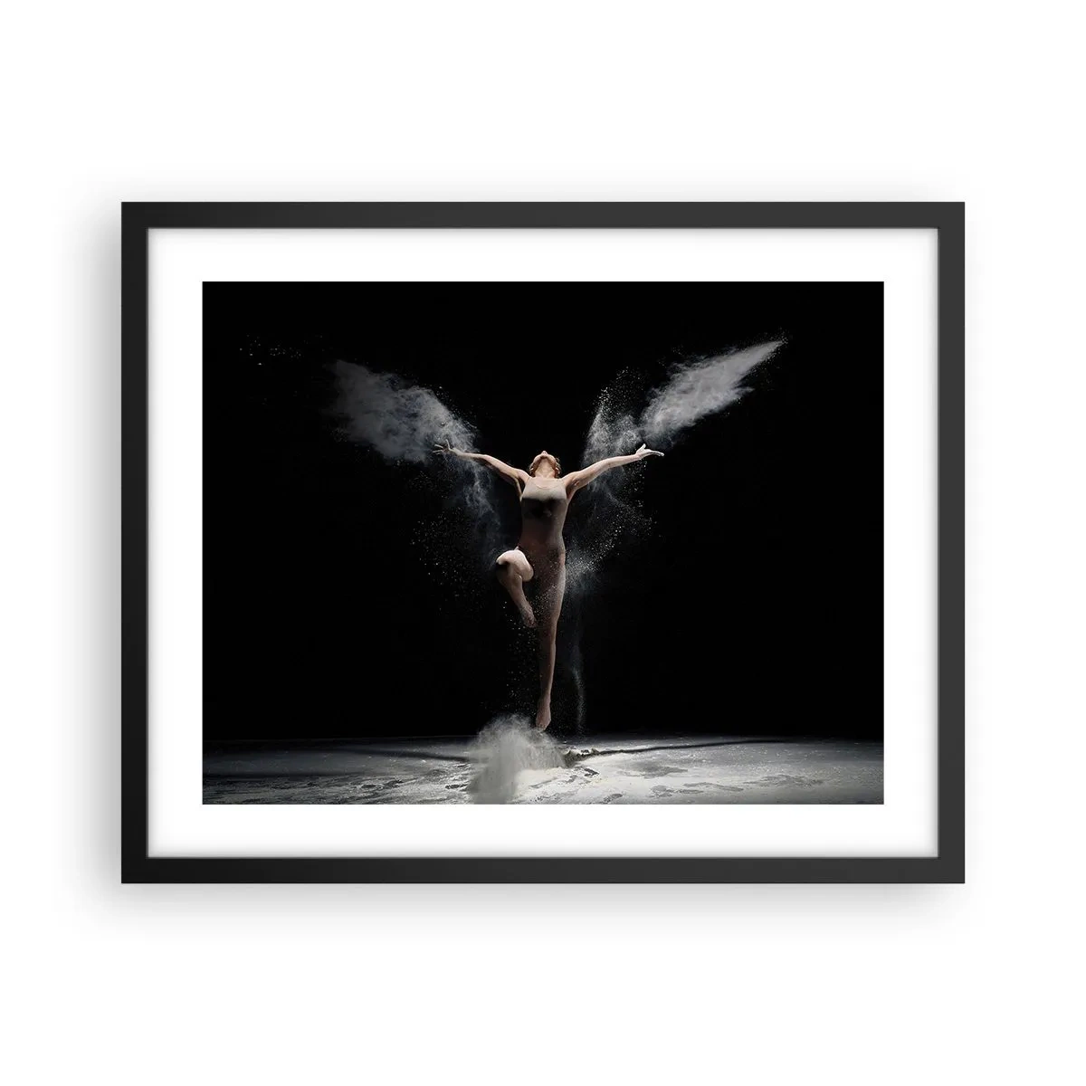 Affiche dans un cadre noir - Poster - Les elfes existent - 50x40 cm