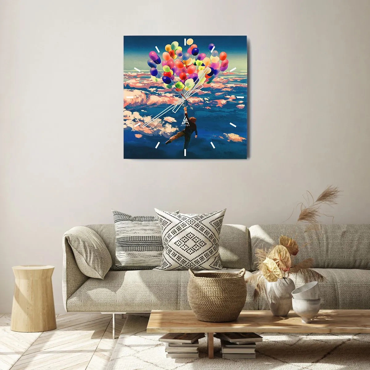 Horloge murale - Pendule murale - Un rêve d'enfant devenu réalité - 40x40 cm