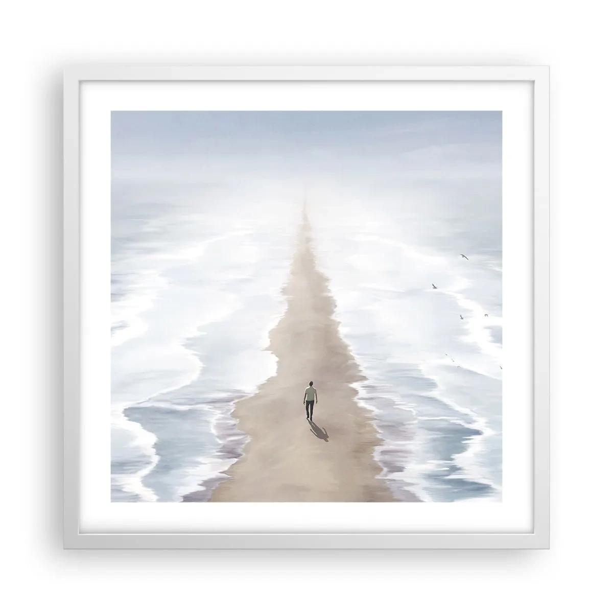 Affiche dans un cadre blanc - Poster - Un brillant avenir - 50x50 cm