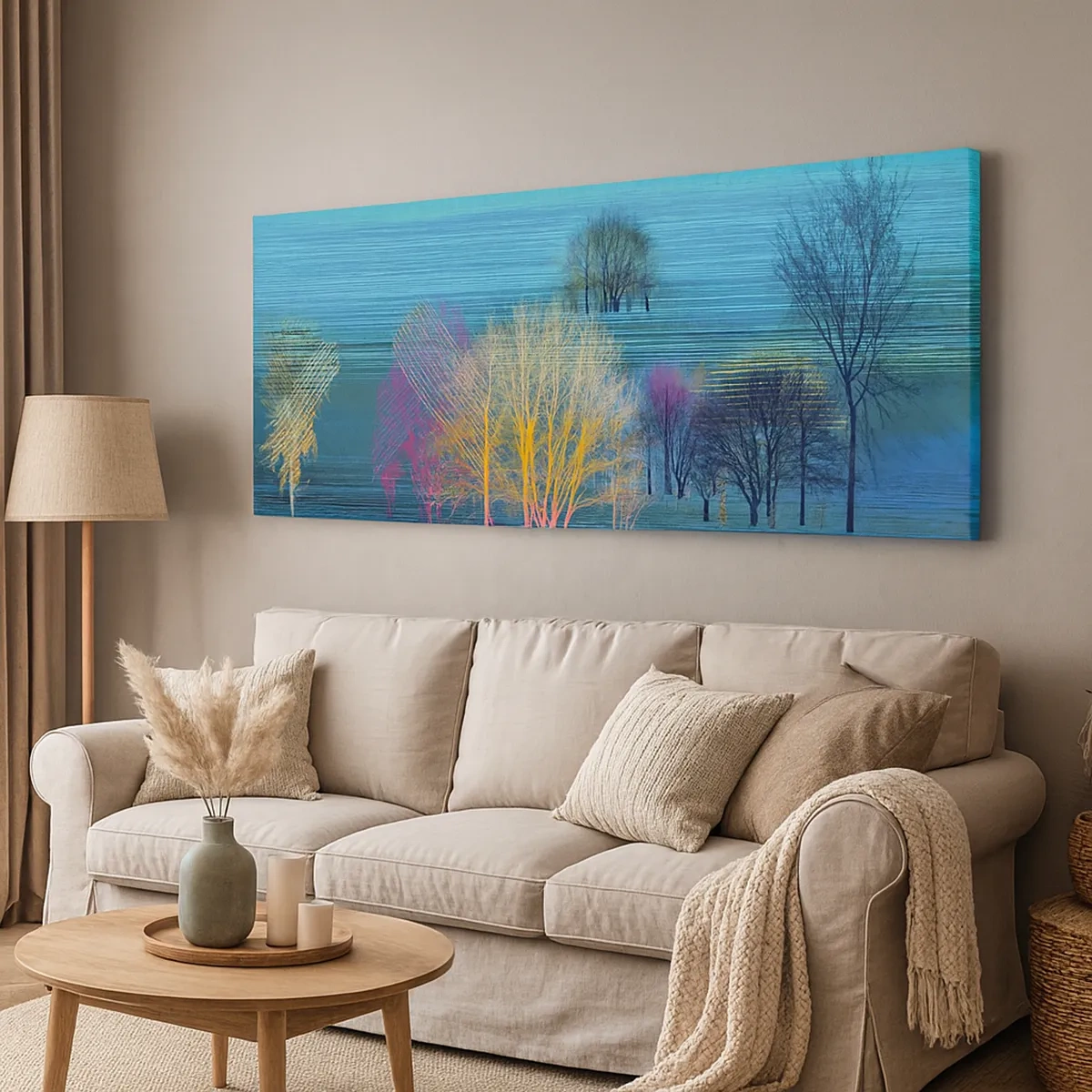 Impression sur toile - Image sur toile - Un paysage soigné - 30x30 cm