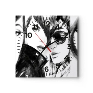 Horloge murale - Pendule murale - La beauté multipliée - 30x30 cm