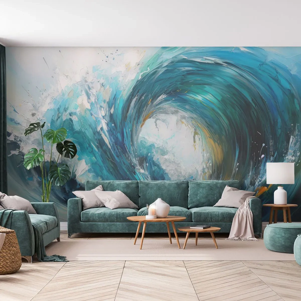 Papier Peint Photo Standard Eco - Portail maritime - Océan, Vague, Morceau - 200x140 cm