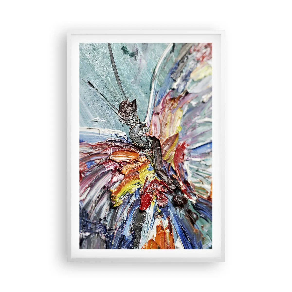 Affiche dans un cadre blanc - Poster - Peint par nature - 61x91 cm