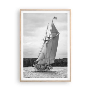 Affiche dans un chêne clair - Poster - Frères du vent - 70x100 cm