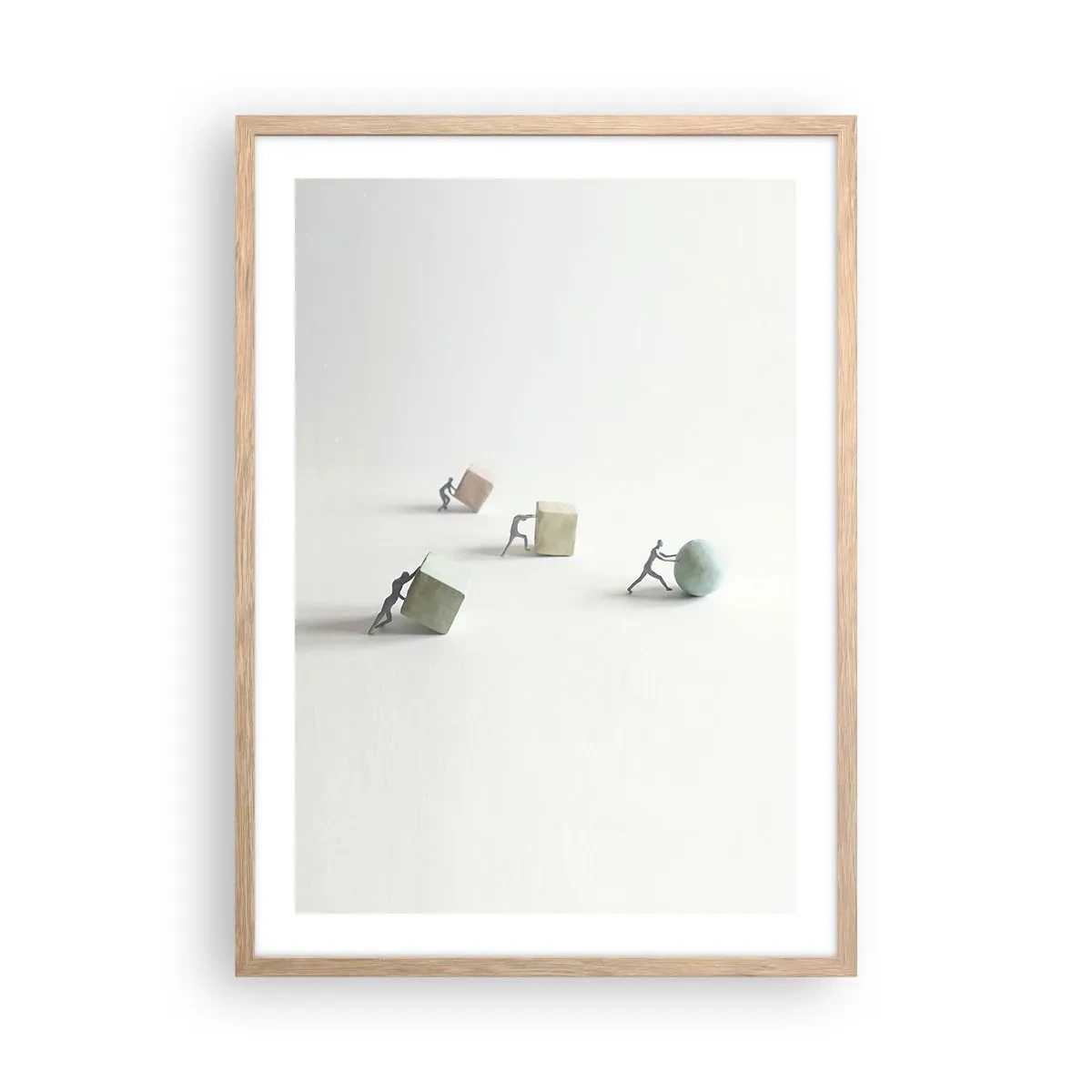 Affiche dans un chêne clair - Poster - Rien que la vie - 50x70 cm