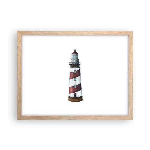 Affiche dans un chêne clair - Poster - Toujours sur ses gardes - 40x30 cm