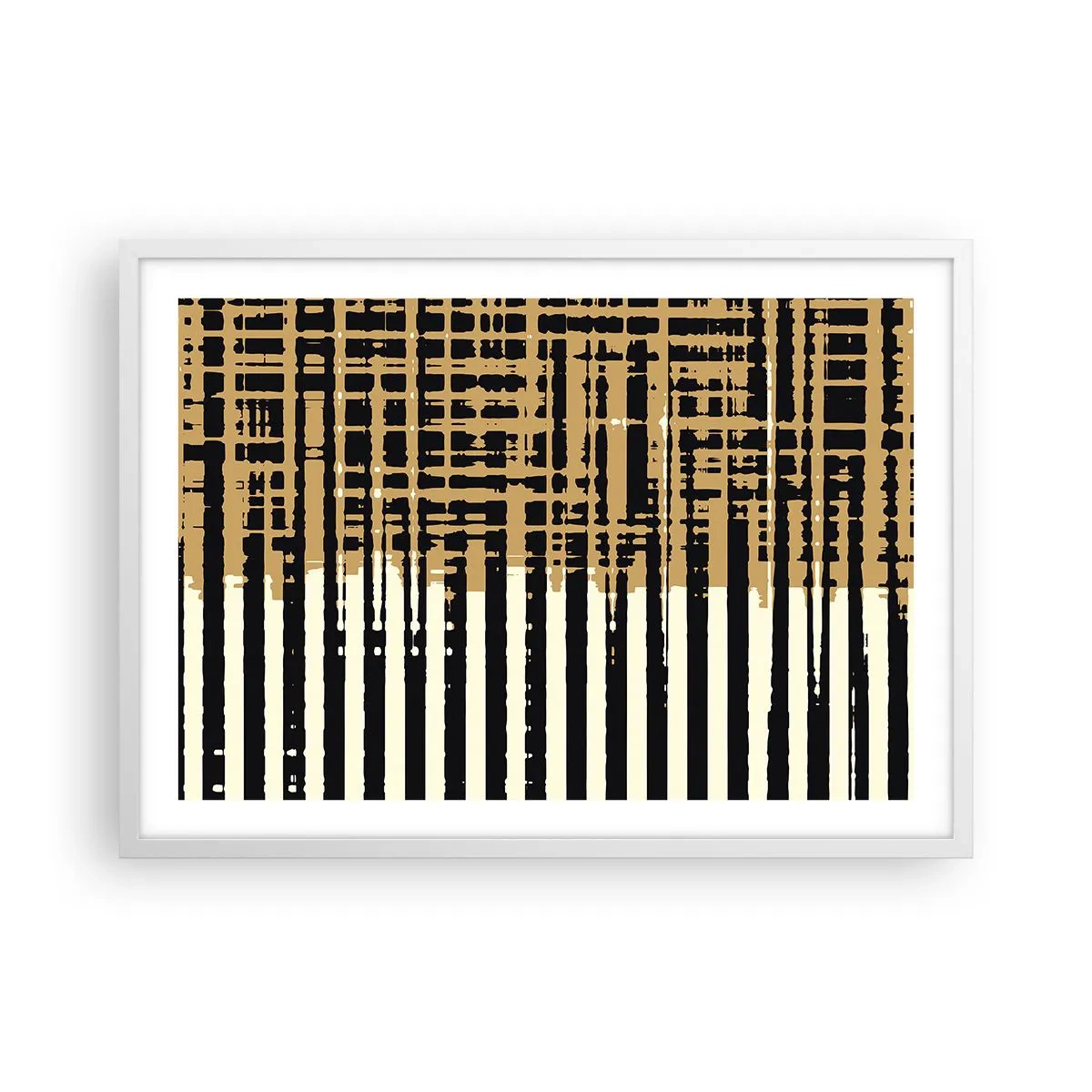 Affiche dans un cadre blanc - Poster - Abstraction architecturale - 70x50 cm