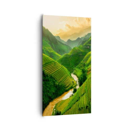 Impression sur toile - Image sur toile - Vallée vietnamienne - 65x120 cm