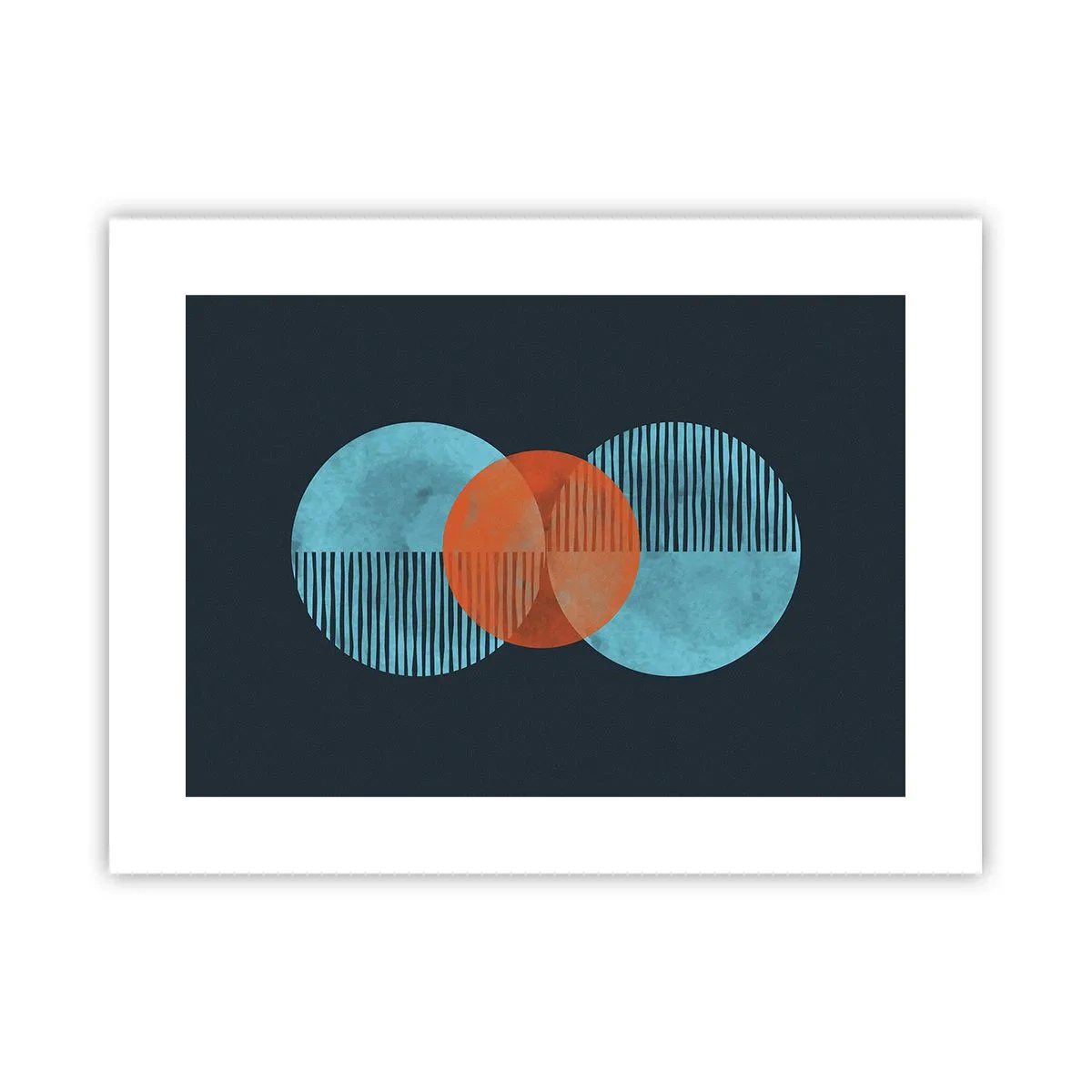 Affiche - Poster - Composition symétrique - 40x30 cm