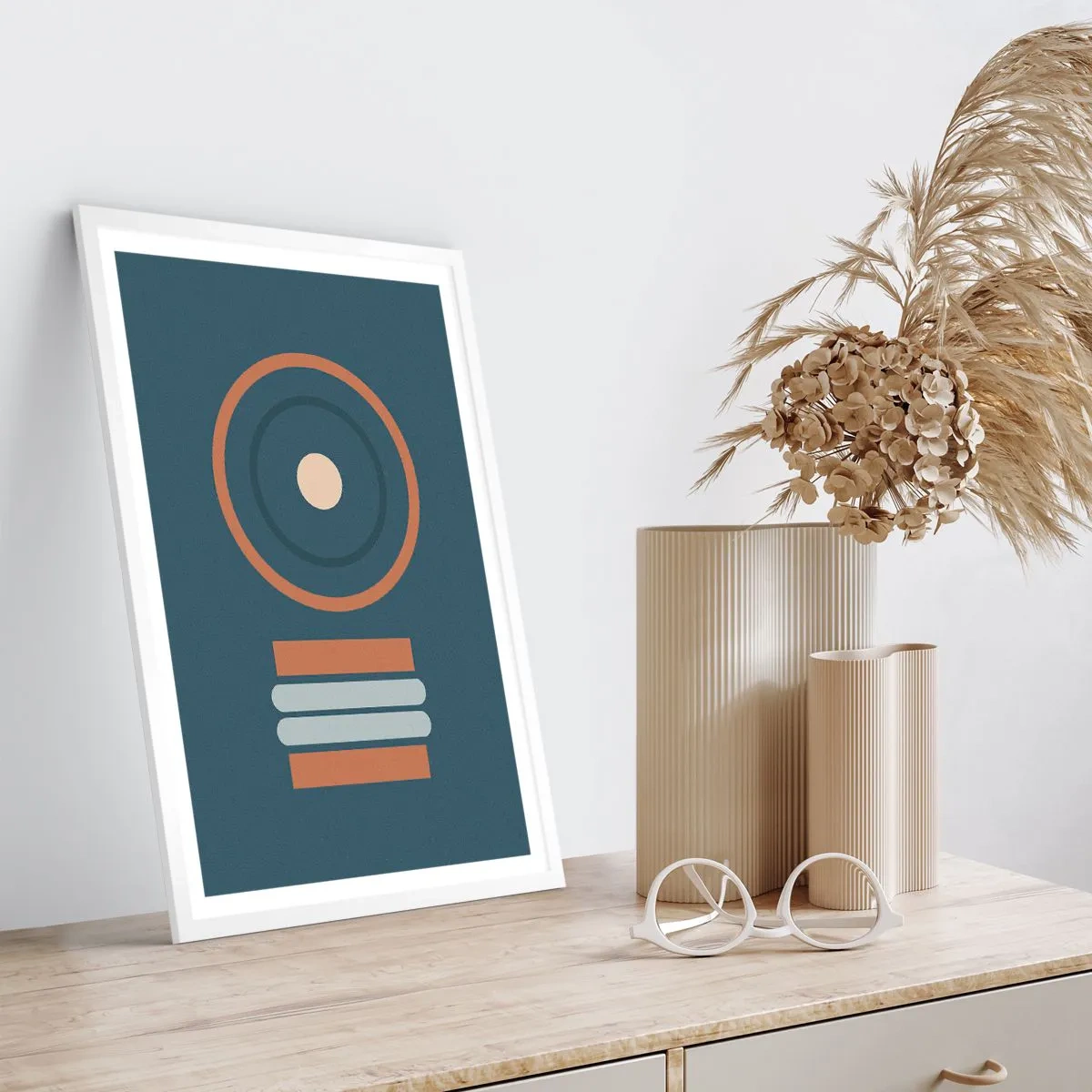 Affiche dans un cadre blanc - Poster - Essence des choses - 70x100 cm