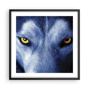 Affiche dans un cadre noir - Poster - Regars hypnotique - 50x50 cm