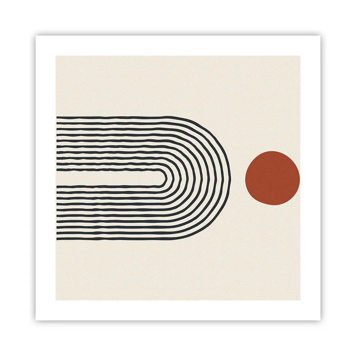 Affiche - Poster - Le magnétisme des formes et des couleurs - 50x50 cm