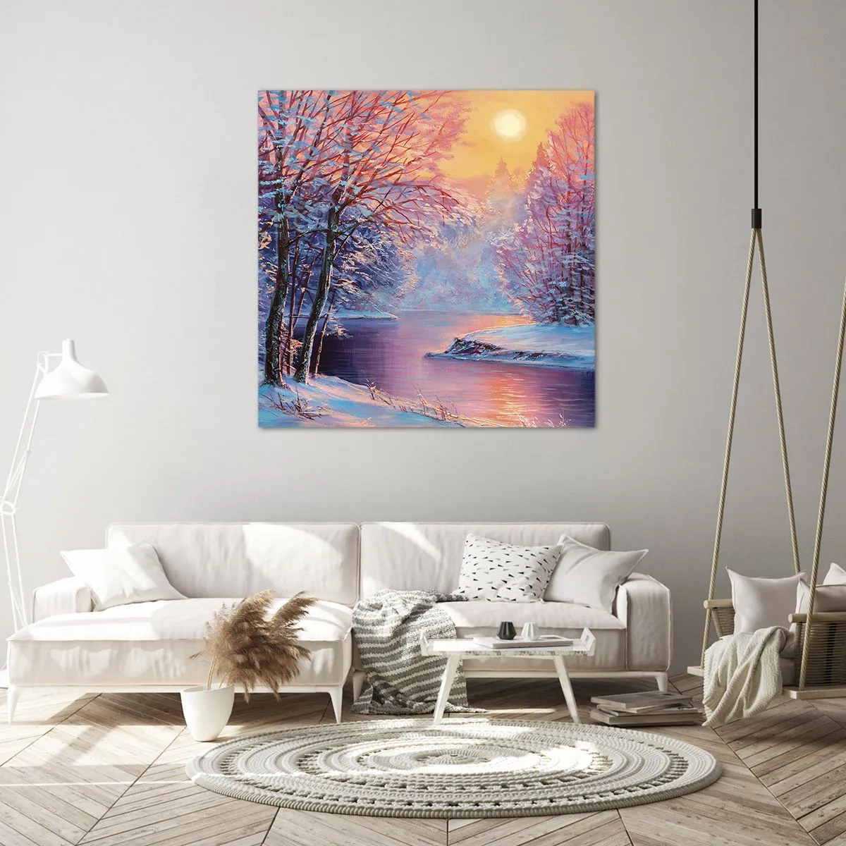 Impression sur toile - Image sur toile - Couleurs d'hiver - 70x70 cm