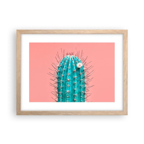 Affiche dans un chêne clair - Poster - Juste regarde - 40x30 cm