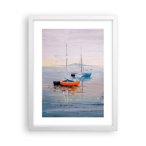 Affiche dans un cadre blanc - Poster - Un repos bien mérité - 30x40 cm