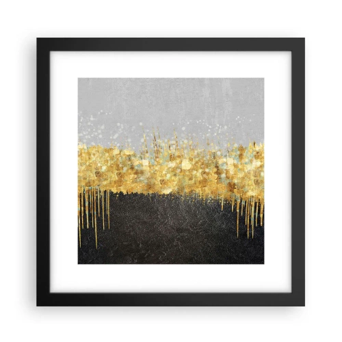 Affiche dans un cadre noir - Poster - Vers l'intérieur et vers le haut - 30x30 cm