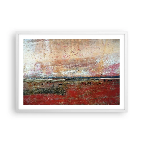 Affiche dans un cadre blanc - Poster - C'est peut-être la mer - 70x50 cm