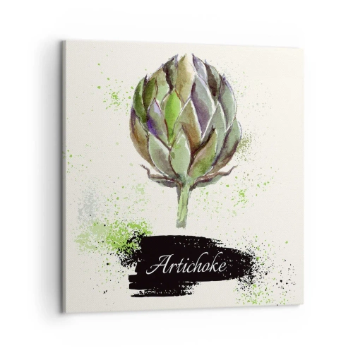 Impression sur toile - Image sur toile - Vive les légumes! - 50x50 cm