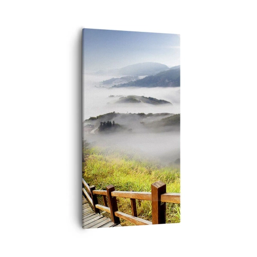 Impression sur toile - Image sur toile - Tissé d'éblouissement et de brouillard - 55x100 cm