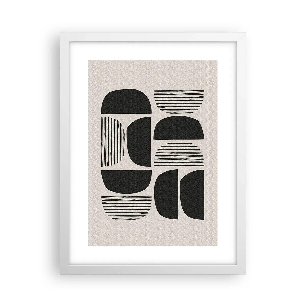 Affiche dans un cadre blanc - Poster - Offres sans enthousiasme - 30x40 cm