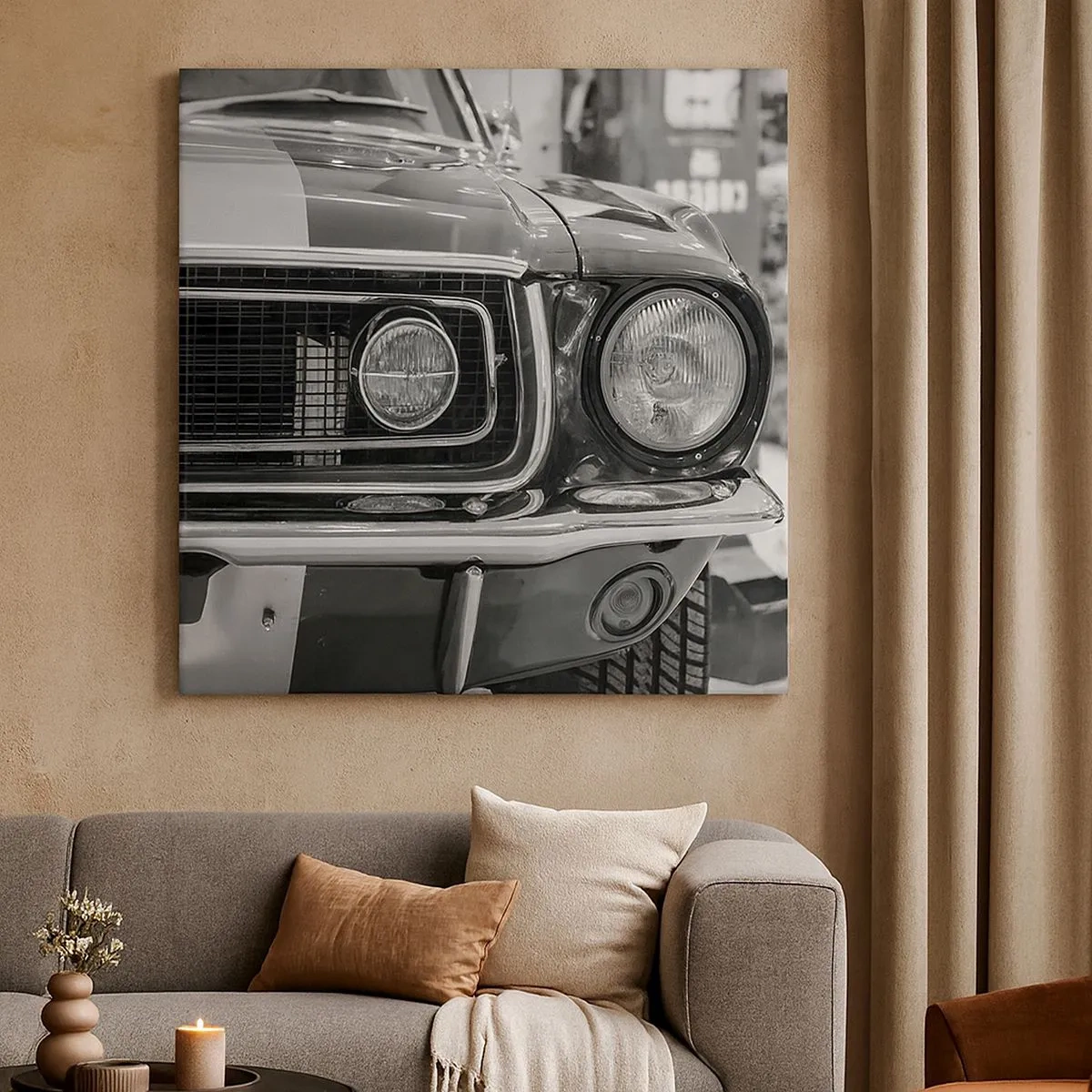 Impression sur toile - Image sur toile - Conduire dur - 30x30 cm