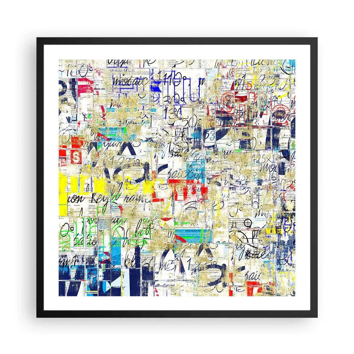 Affiche dans un cadre noir - Poster - Ca fait juste plaisir aux yeux - 60x60 cm