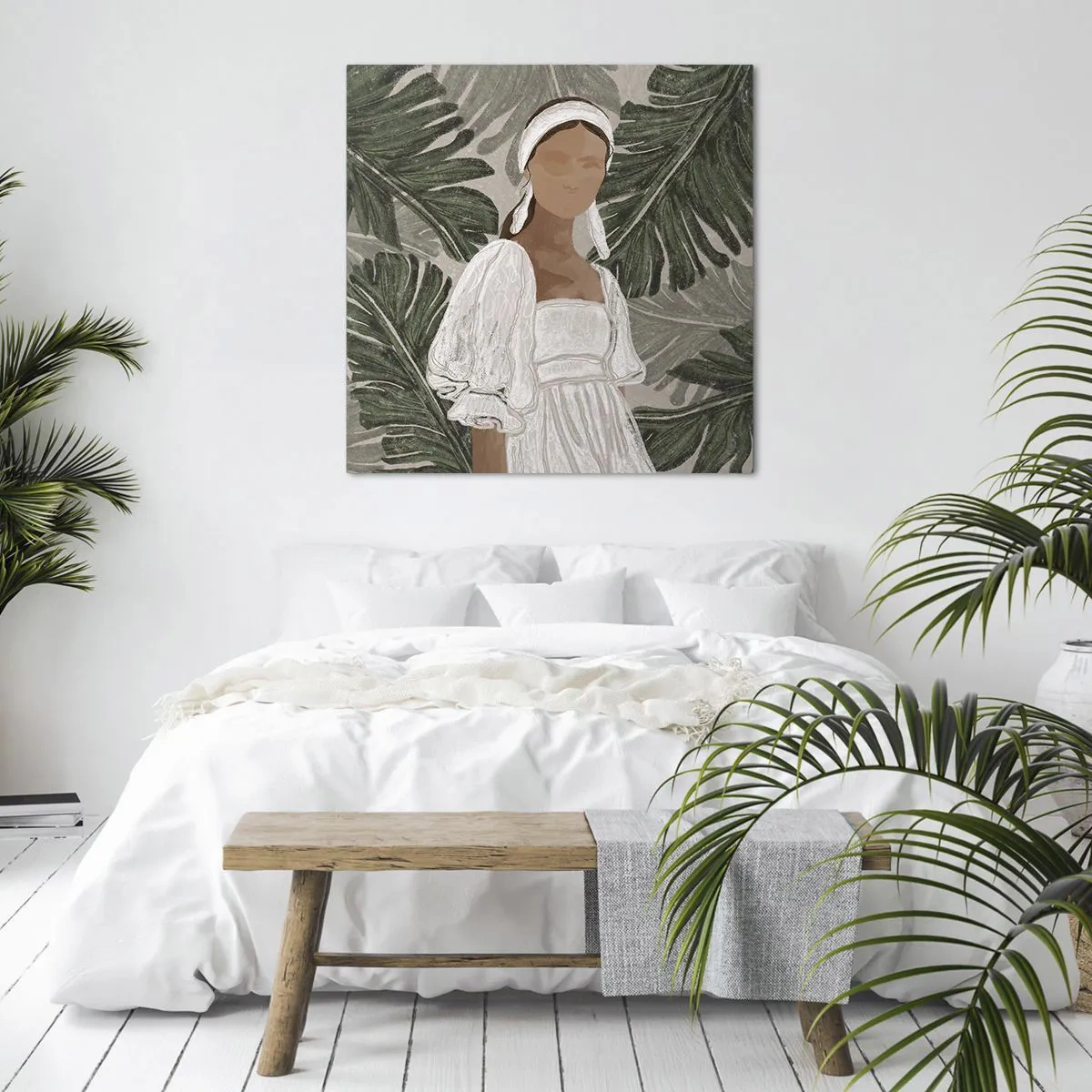 Impression sur toile - Image sur toile - Portrait exotique - 30x30 cm