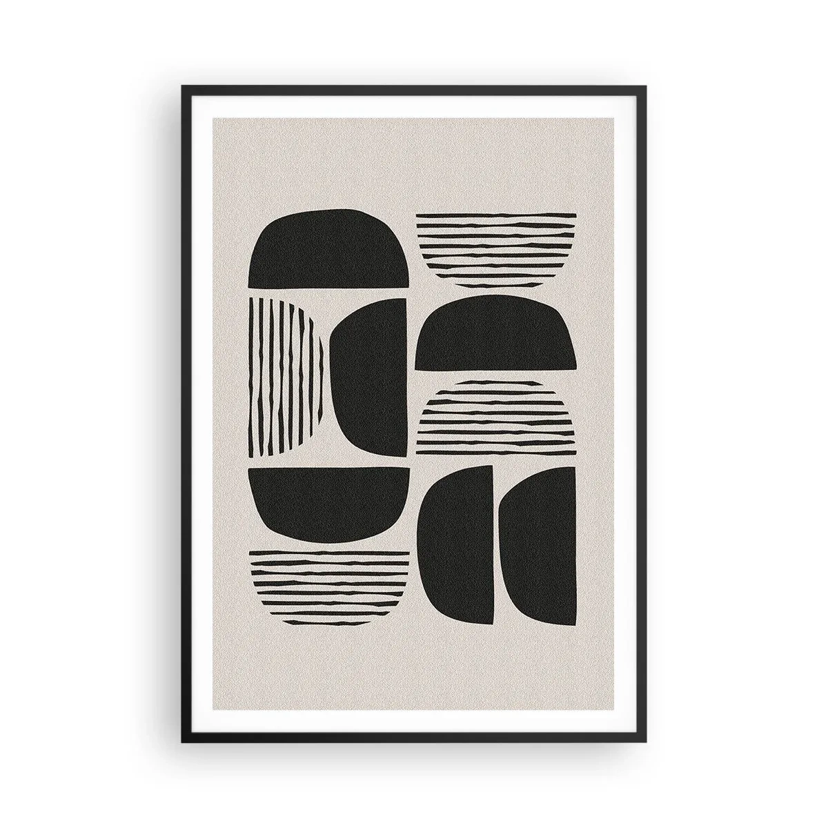 Affiche dans un cadre noir - Poster - Offres sans enthousiasme - 70x100 cm