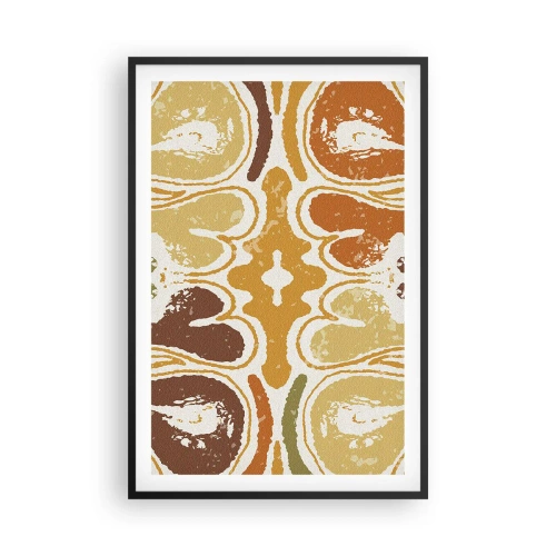 Affiche dans un cadre noir - Poster - Abstraction sentimentale - 61x91 cm