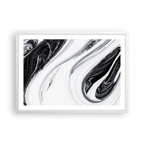 Affiche dans un cadre blanc - Poster - Une combinaison d'opposés - 70x50 cm