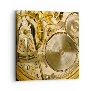 Impression sur toile - Image sur toile - Marcher avec son temps - 30x30 cm