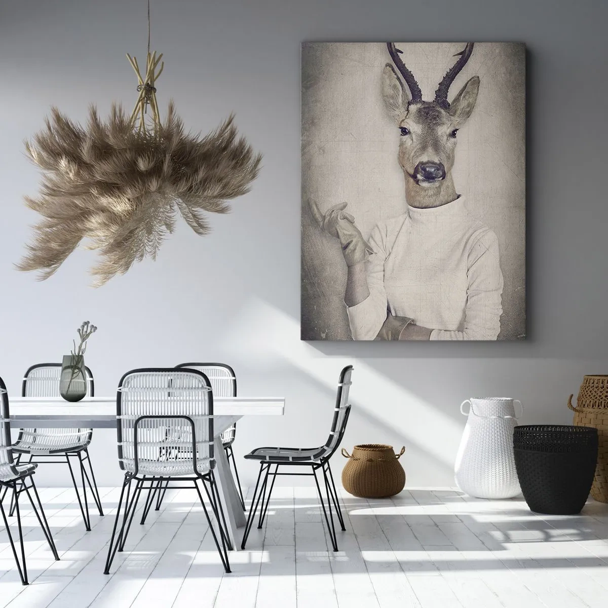 Impression sur toile - Image sur toile - Laissons parler les gestes - 45x80 cm