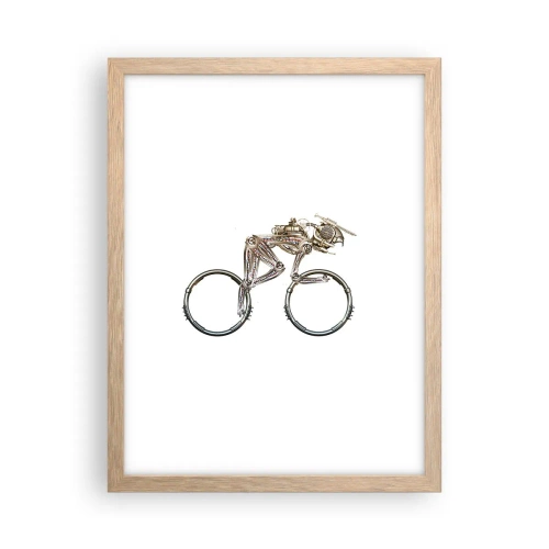 Affiche dans un chêne clair - Poster - Machine exceptionnelle - 30x40 cm