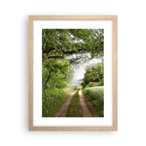 Affiche dans un chêne clair - Poster - Et in Arcadia ego - 30x40 cm