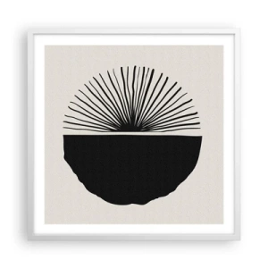 Affiche dans un cadre blanc - Poster - Une gamme de possibilités - 60x60 cm