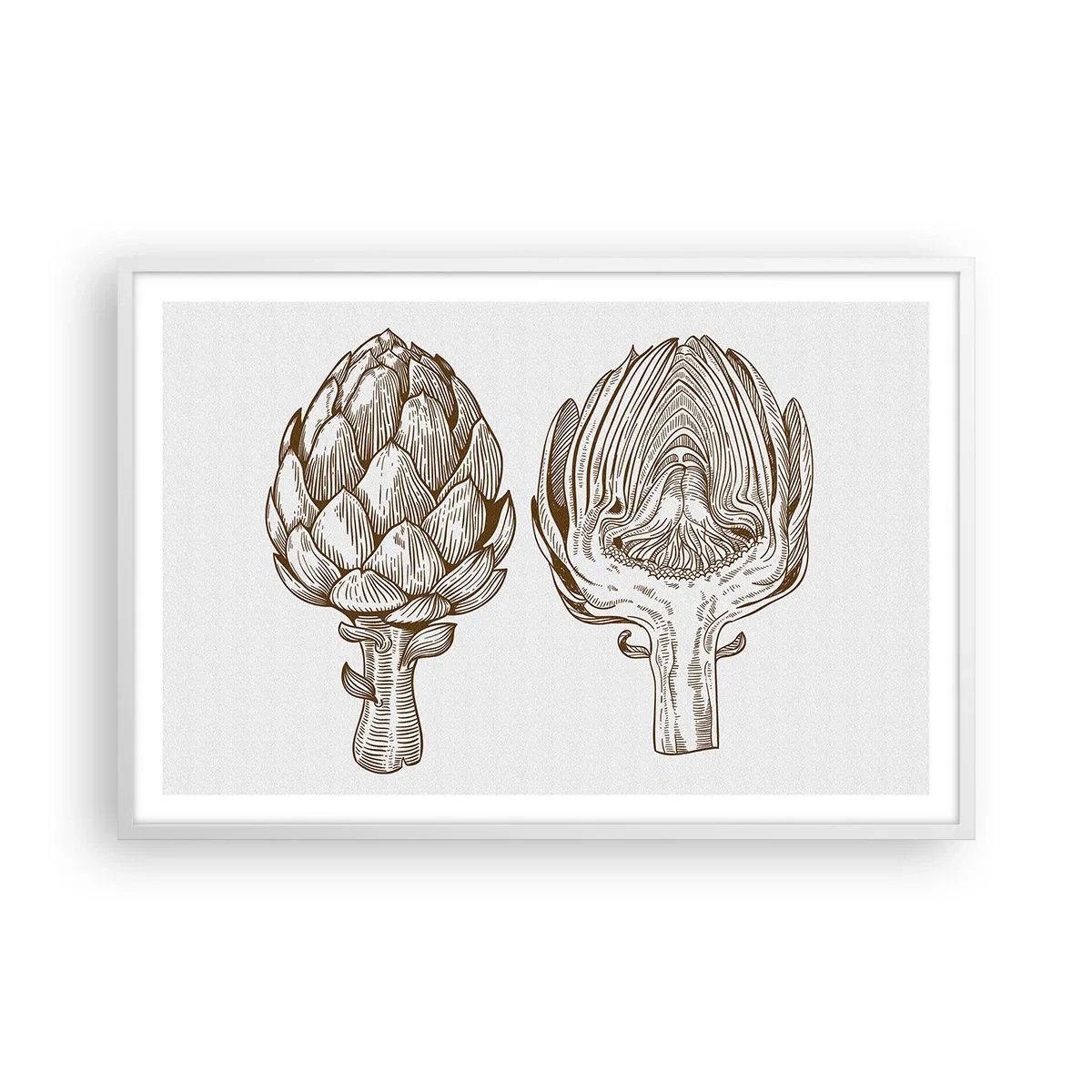 Affiche dans un cadre blanc - Poster - Leçon d’anatomie - 91x61 cm